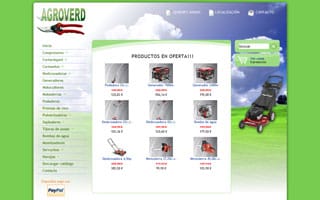 Web Agroverd: Web Tienda Online