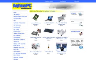 Web AqhuaPC: Web Tienda Online