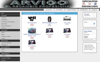 Web Arvigo Shop: Web Tienda Online