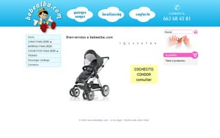 Web Bebealba: Web Tienda Online