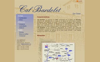 Web Cal Bardolet: Web Casa Rural