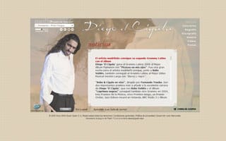 Web Diego El Cigala: Web a Medida