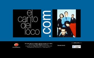 Web El canto del loco 2001: Web a Medida