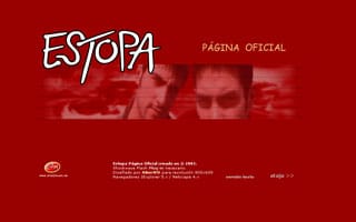Web Estopa 2001: Web a Medida