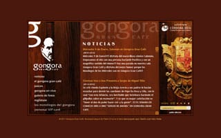 Web G�ngora Gran Caf�: Web a Medida