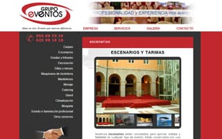 Web Grupo Eventos: Web a Medida