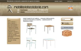 Decoraci�n y equipamiento de hosteler�a: Web Tienda Online