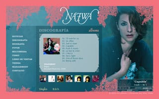 Website Oficial Najwa Nimri 2006: Web a Medida