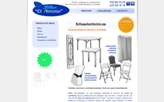 Web Sillas El Antonio: Web a Medida