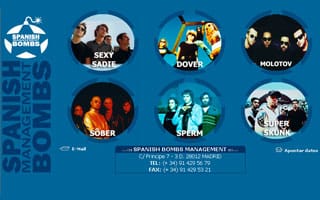 Web Spanish Bombs 2001: Web a Medida
