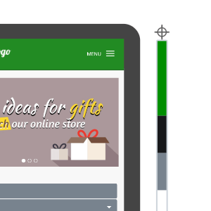 Buy online store website  Forest green