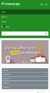 Buy online store website Forest green